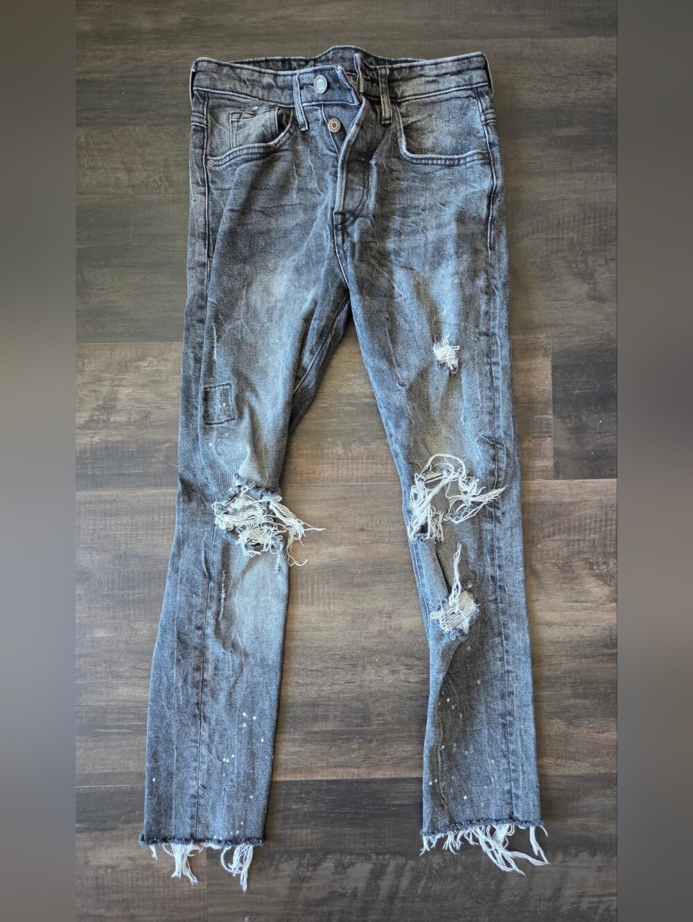 H&M Distressed Denim Skinny Jeans